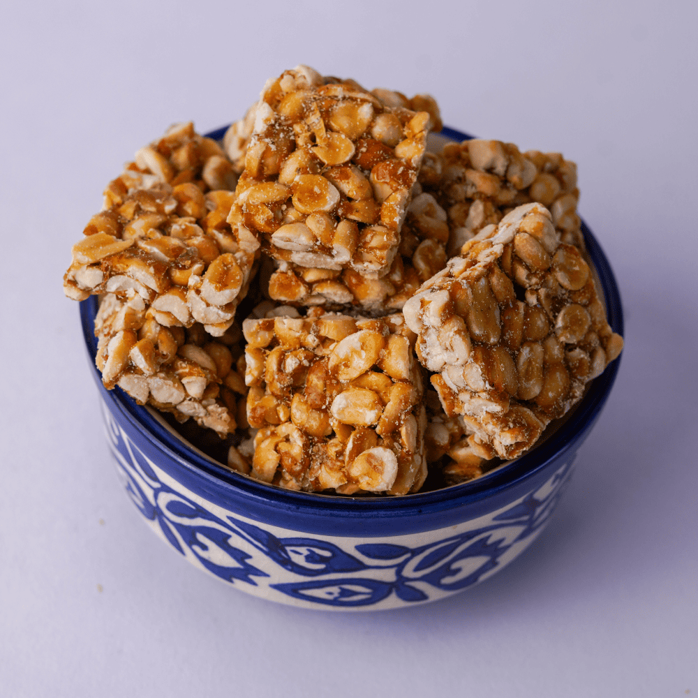 Palm Candy Peanut Chikki (Karupatti Kadalai Mittai)