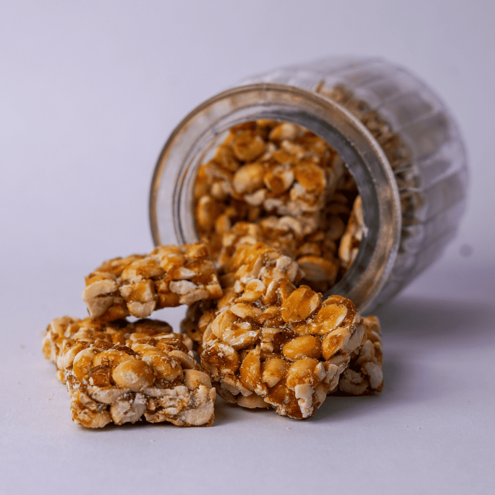 Palm Candy Peanut Chikki (Karupatti Kadalai Mittai)
