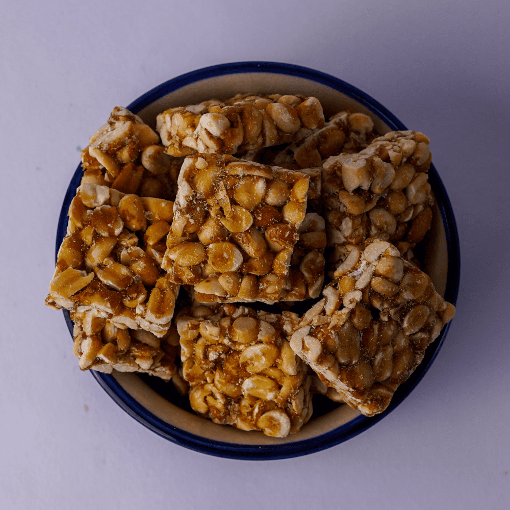 Palm Candy Peanut Chikki (Karupatti Kadalai Mittai)